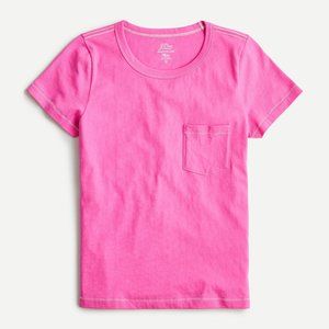 NWOT J.Crew Essential pocket tee, contrast trim